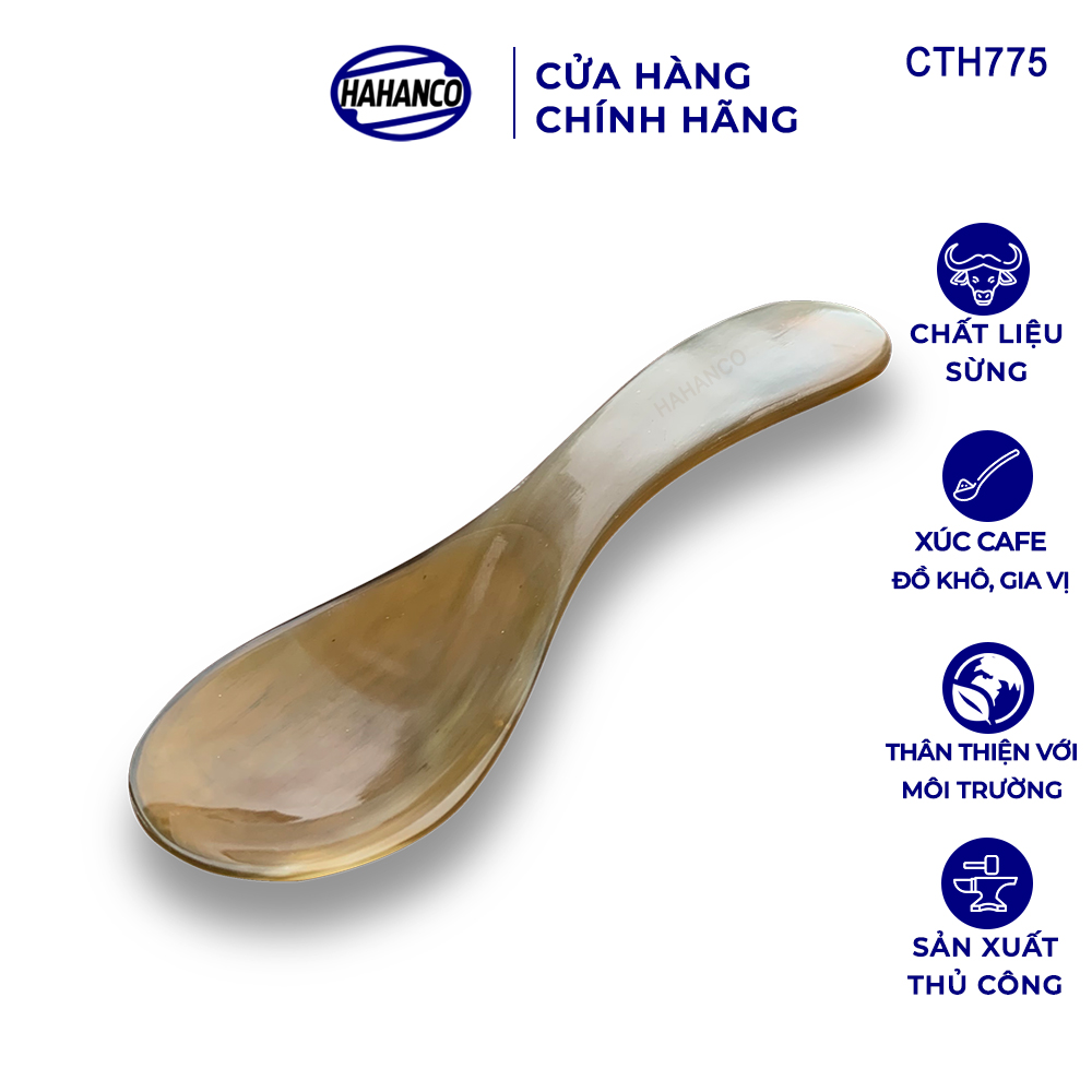 Thìa muỗng xúc gia vị bằng sừng - nhỏ gọn giúp gia vị không mất mùi - CTH775