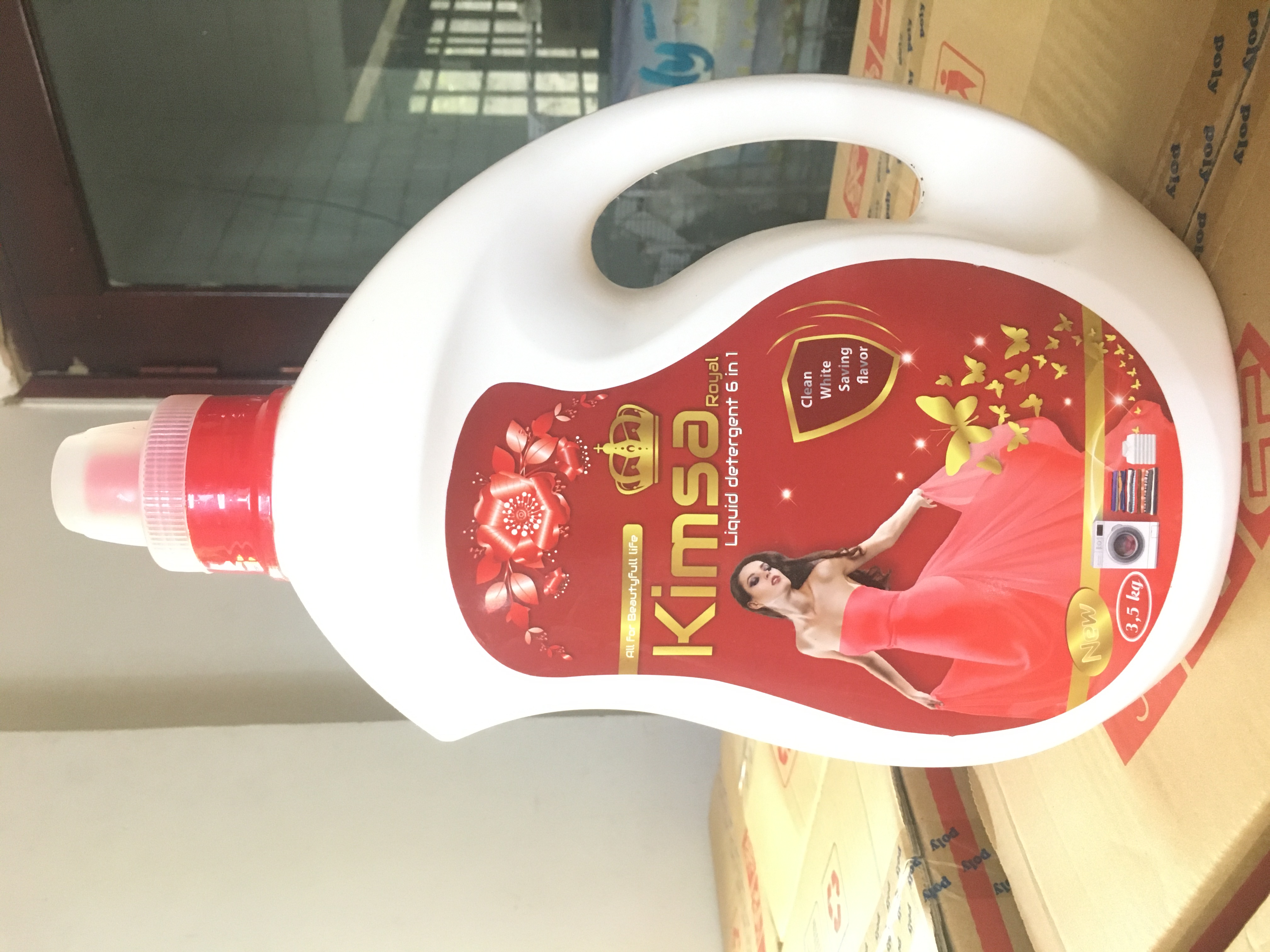 Nước giặt xả đậm đặc 6 trong 1 KIMSA ROYAL 3,8KG