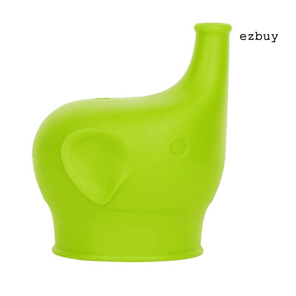 Nắp đậy cốc hút bằng silicone hình chú voi dành cho trẻ em