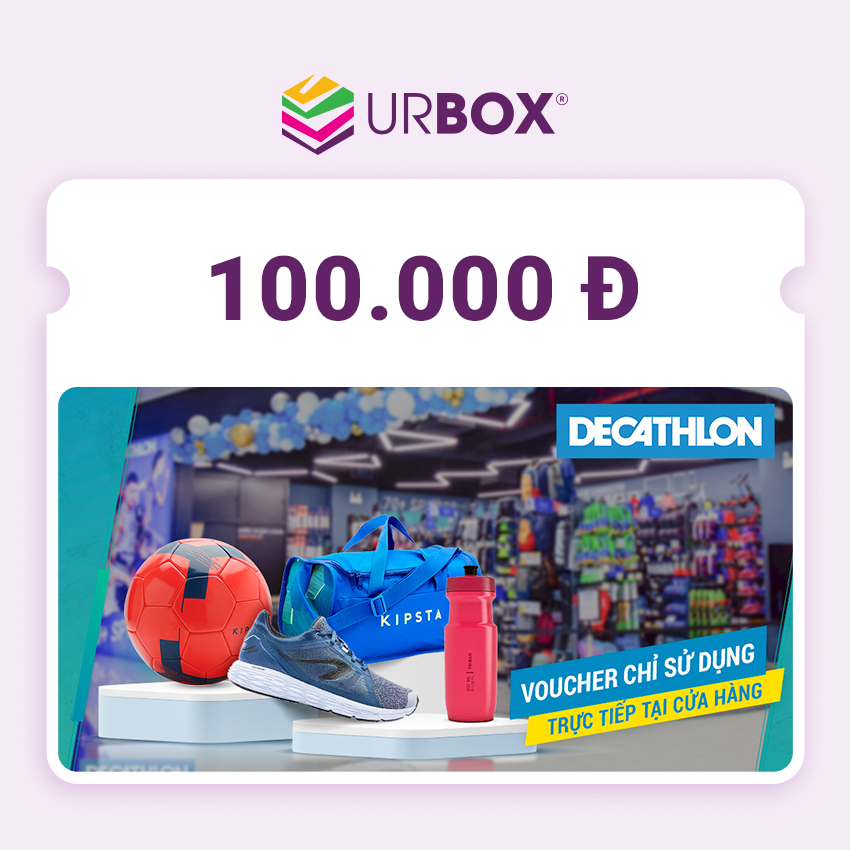 EVoucher Decathlon trị giá 100.000 VNĐ áp dụng tại CỬA HÀNG