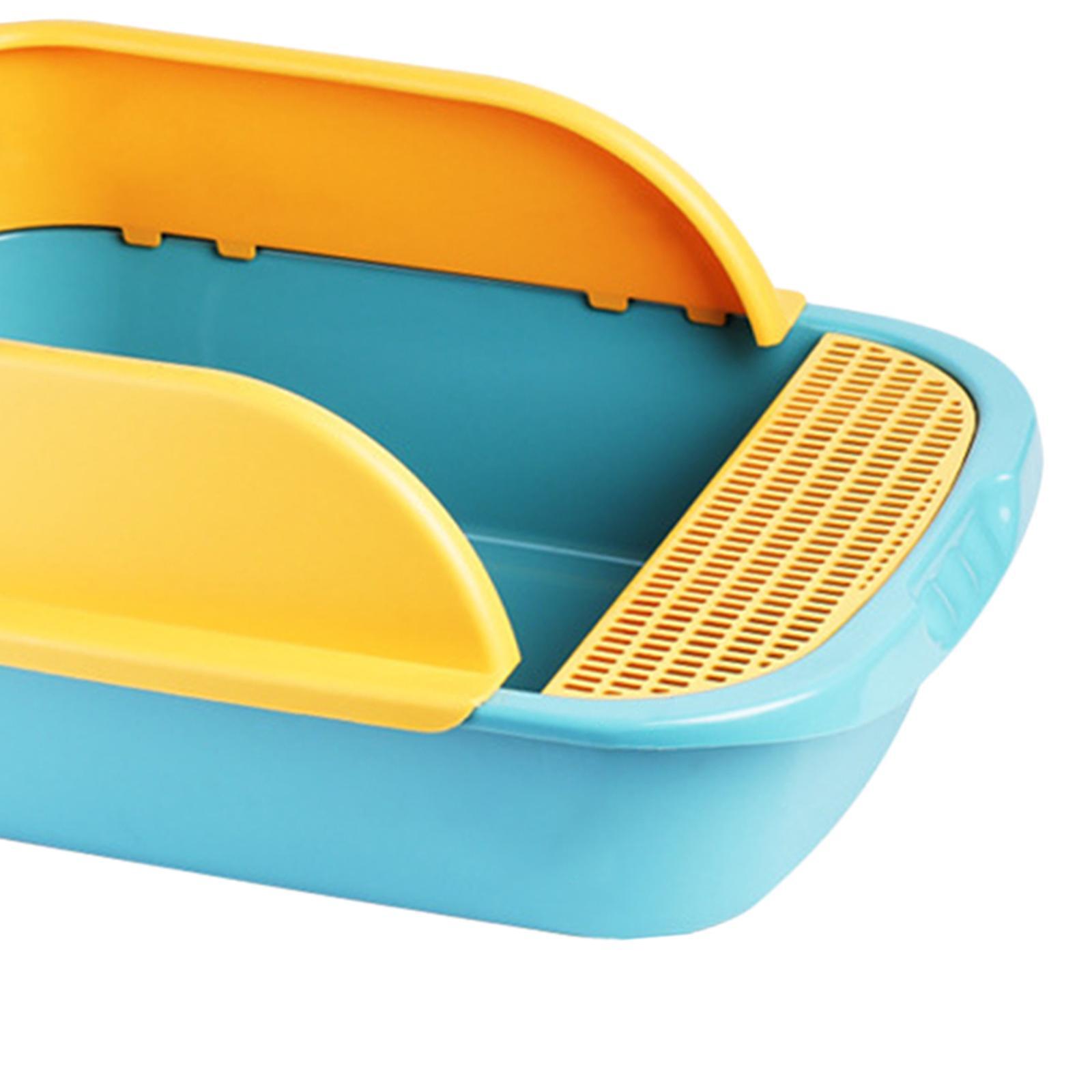 Pet Litter Tray Sand Box Container Open Top Bedpan Cat Litter Box with