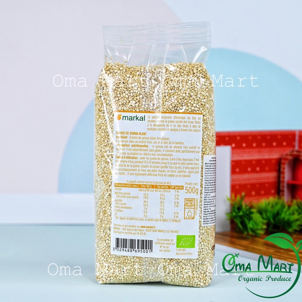 Hạt diêm mạch quinoa trắng hữu cơ Markal 500g