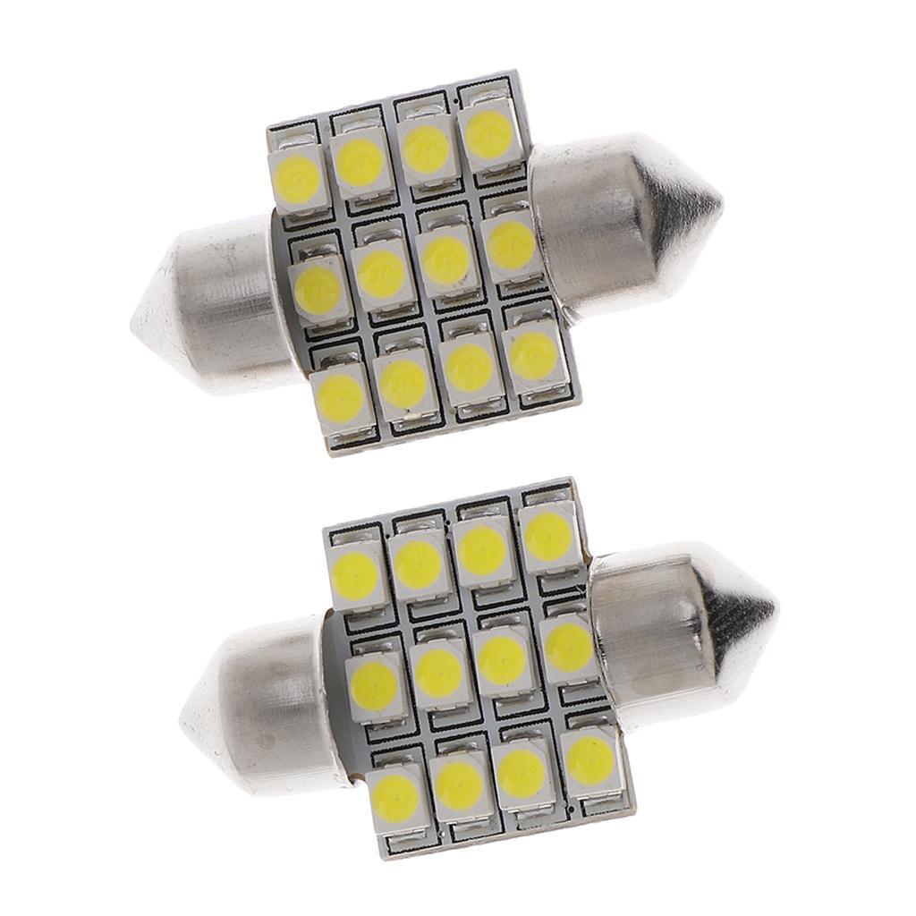 12V 6000~7000K Universal Car Roof Dome Map Reading Over Head Light Lamp Bulb