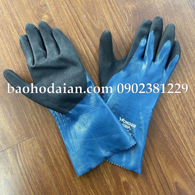 Găng tay chống dầu Takumi Wonder Grip WG-528L phủ nitrile