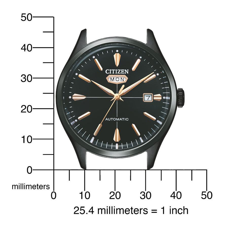 Đồng Hồ Citizen C7 Dây Thép Không Gỉ NH8395-77E - Mặt Đen