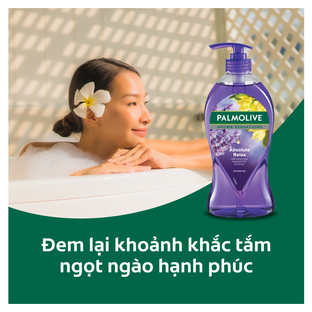 Bộ 2 sữa tắm Palmolive Aroma thư giãn toàn thân 750ml