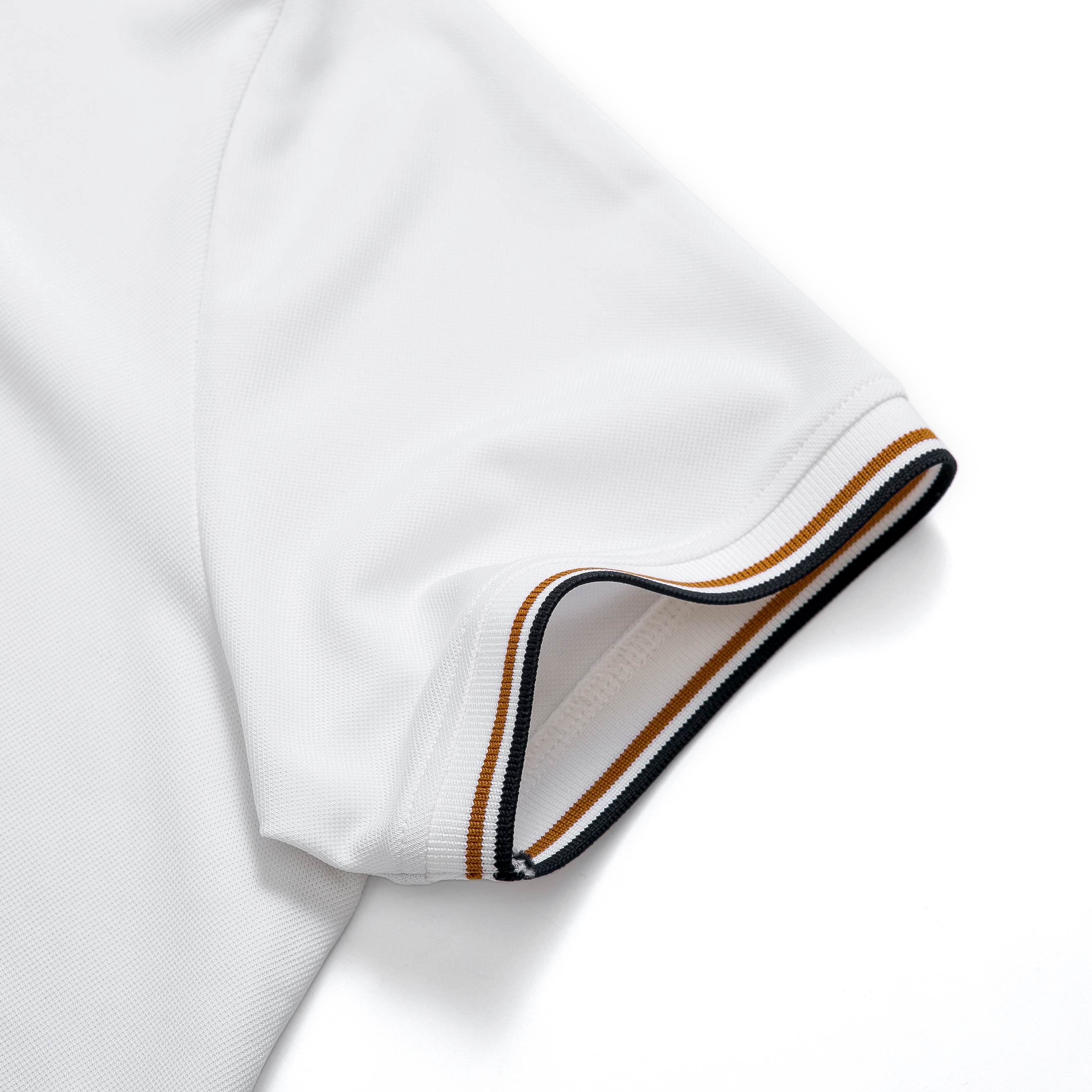 Áo POLO nam phối bo cổ vàng vải Cotton Cá Sấu, form chuẩn, sang trọng lịch sự SANTINO