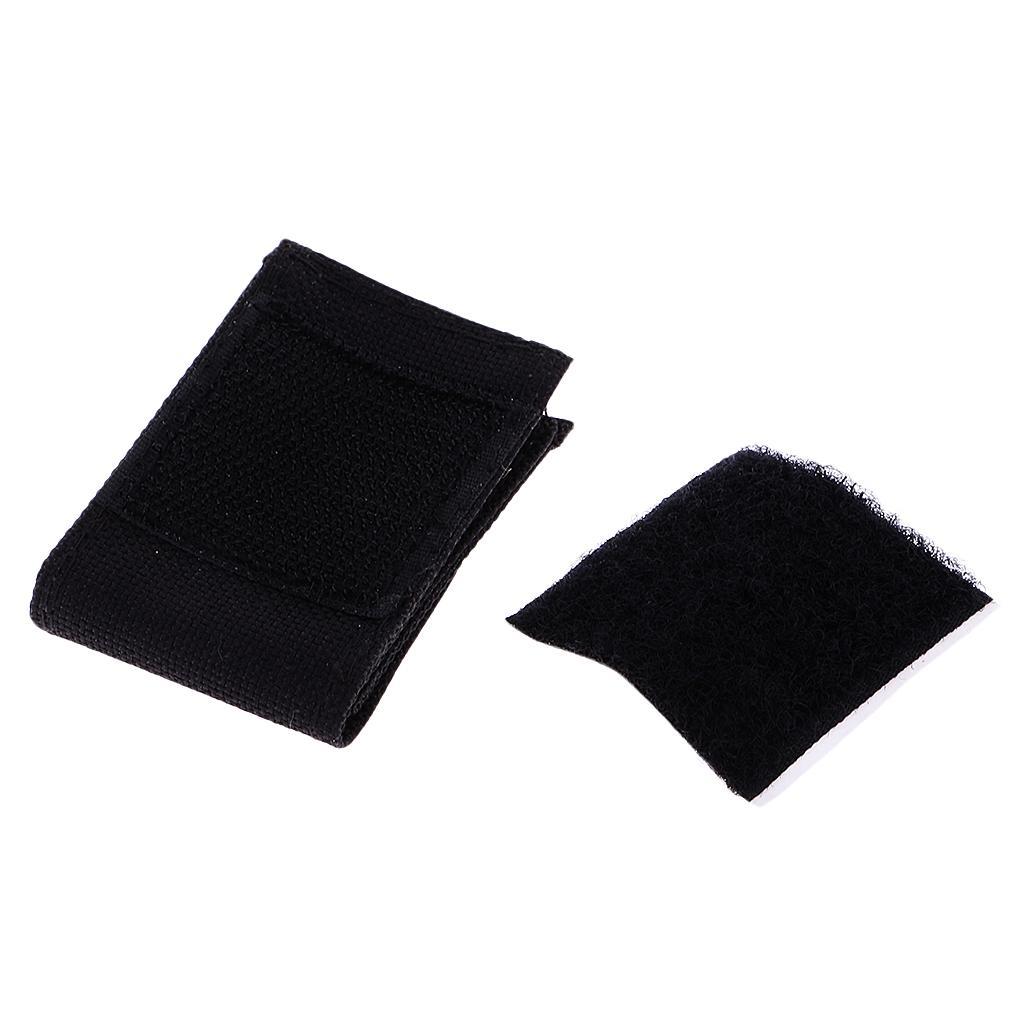 2X 1x 9v Flat Guitar Bass Battery Holder Cover Bag Nylon Container Instruments