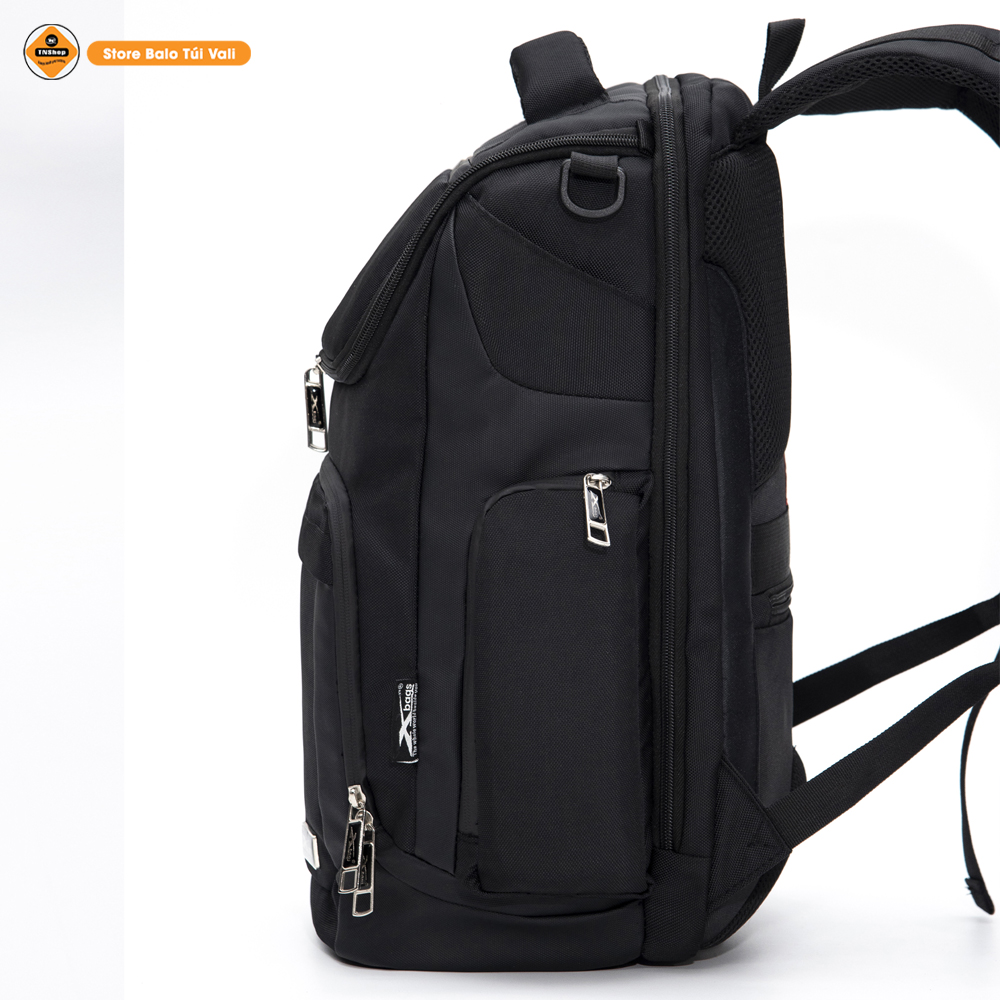 Balo laptop Xbags Prime X, Balo công sở màu đen 15.6 inch, nhiều ngăn tiện lợi, Đẳng cấp thời trang