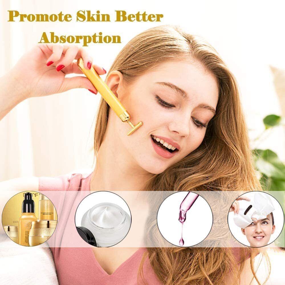 Cây massage nâng cơ mặt Energy Beauty Bar, cây lăn mặt nâng cơ trẻ hóa làn da tại nhà tặng kèm pin 2A (màu ngẫu nhiên)