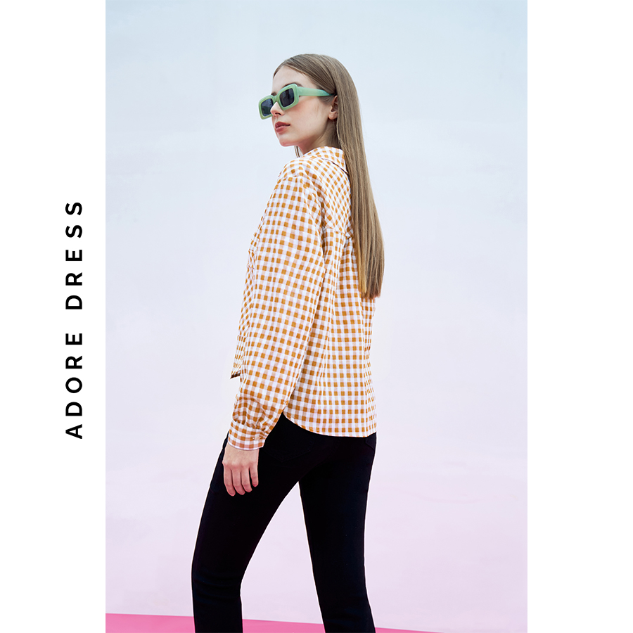 Áo sơ mi Shirts đũi  túi ốp lệch 2 màu 313SH1002 ADORE DRESS