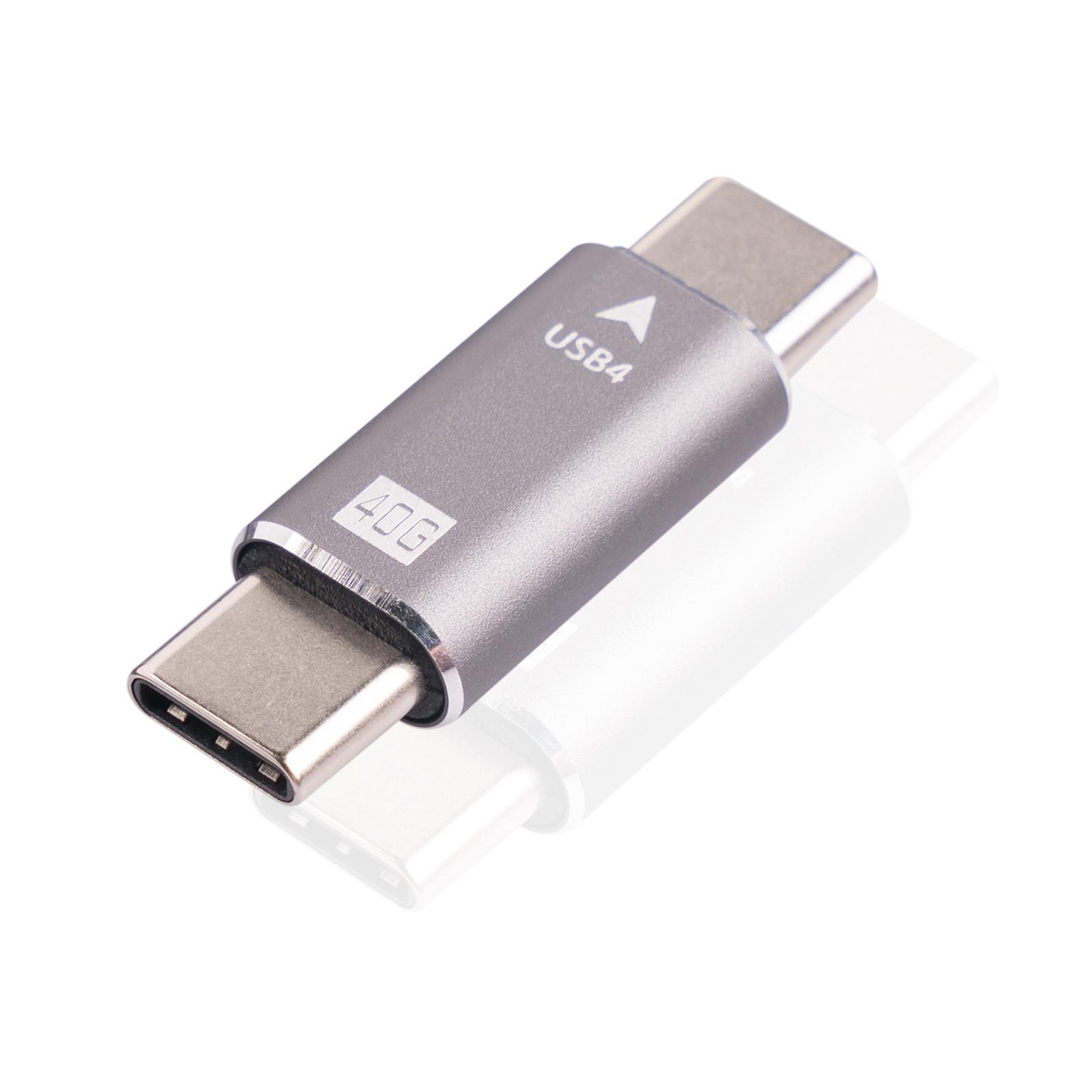 Adapter Male to Male Converter Port USB C USB 4.0 for Phone Electronic Device Data