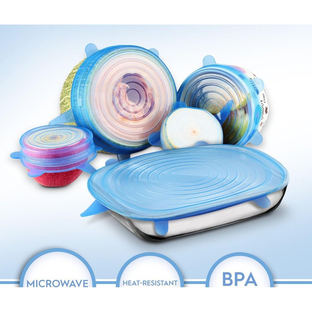 Nắp Đậy Silicon Bọc Thực Phẩm, Hộp Thức ăn, Chai Nhựa