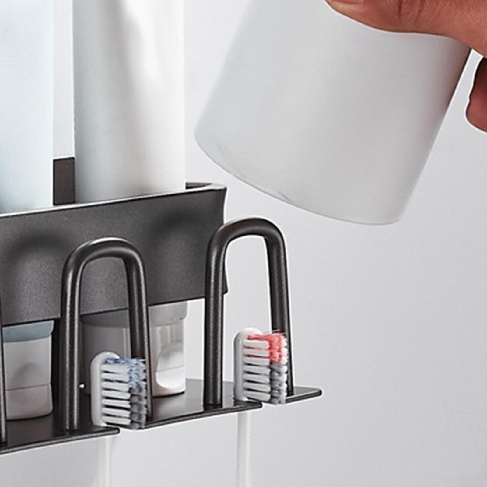 Toothbrush Holder Mounted  Brush Storage Rack  Brush Stand Organizer for Bathroom Washroom