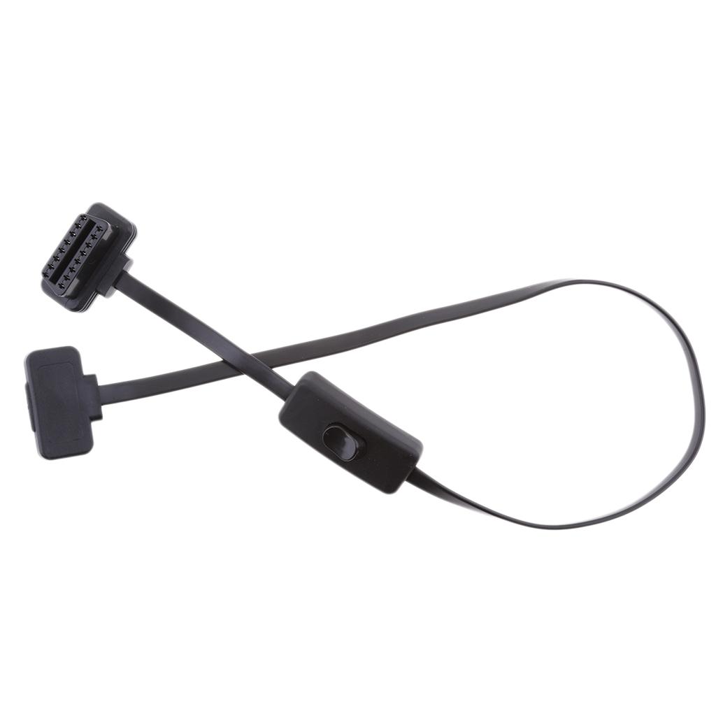 16 Pin M Đến F Có Công Tắc OBD2 Dây Mở Rộng Cáp Nối Đầu Nối Tắt/Mở