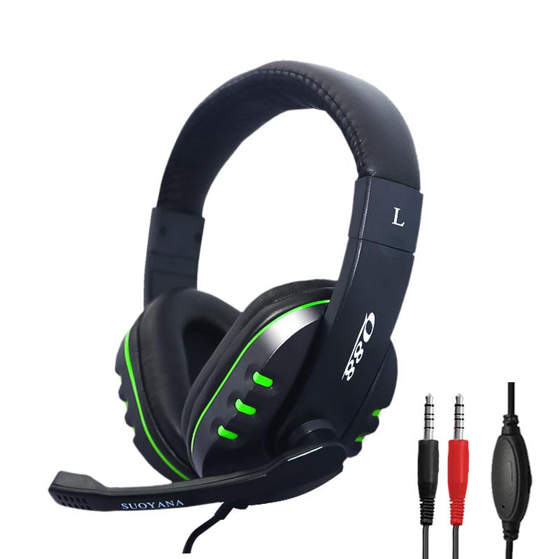 Bass Stereo Tai Nghe Điện Thoại Di Động Âm Nhạc Có Dây Tai Nghe Tai Nghe Chơi Game Trên Tai Có Mic Điều Khiển Giọng Nói Cho Máy Tính Laptop Game Thủ