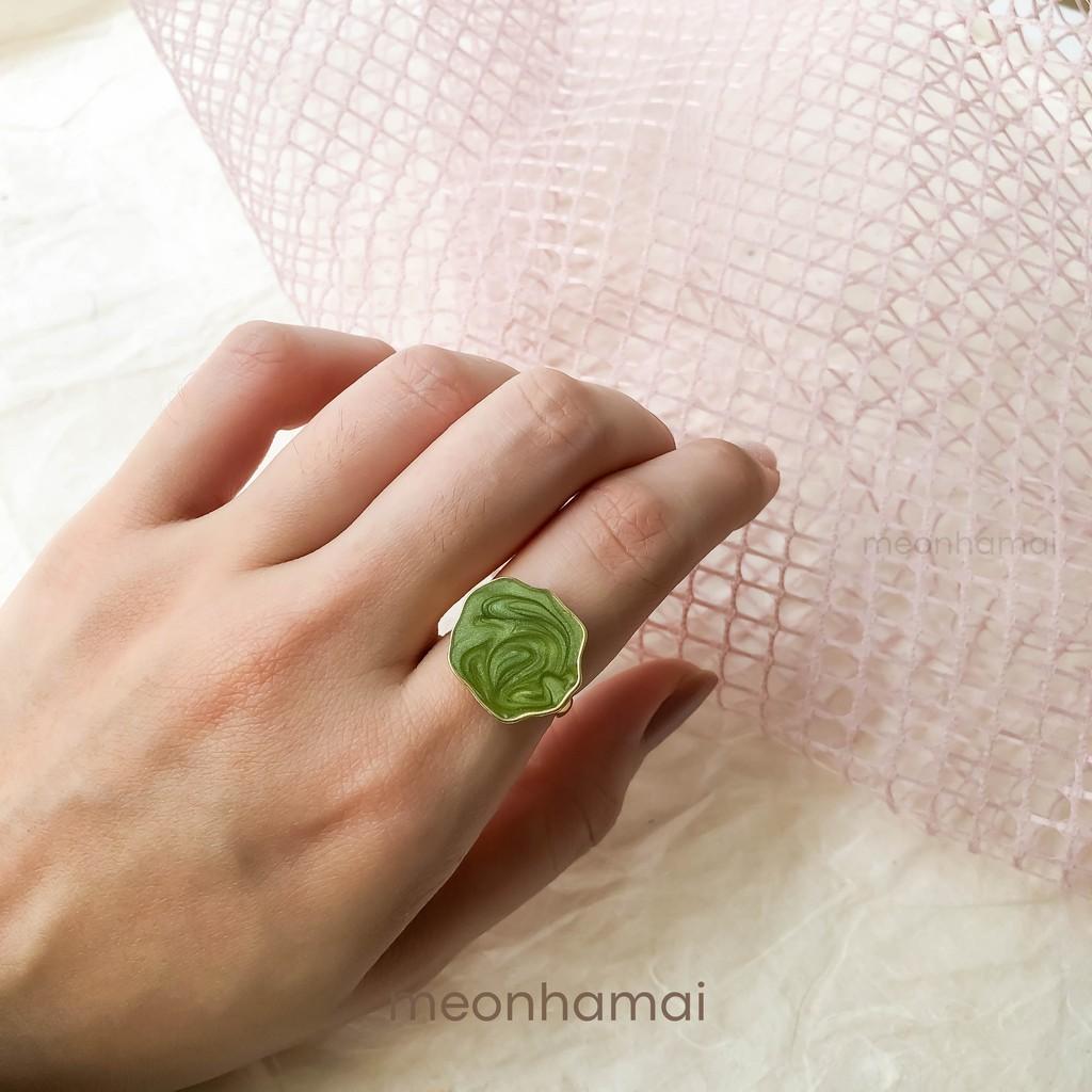 Nhẫn nữ đa giác xà cừ MEONHAMAI N005