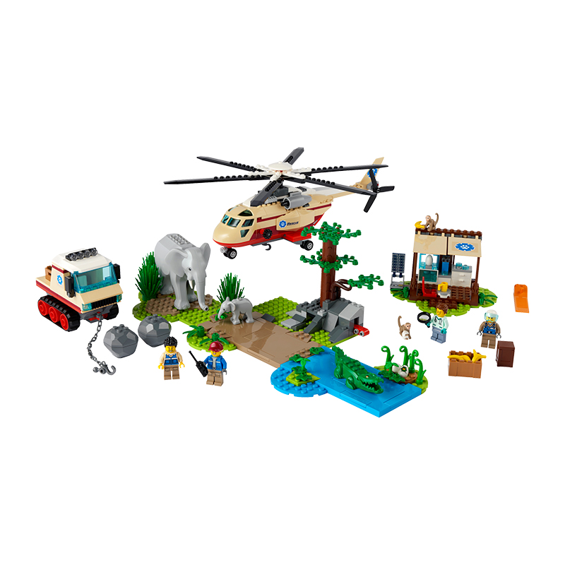 Đồ Chơi LEGO Biệt Đội Cứu Hộ Động Vật Hoang Dã 60302