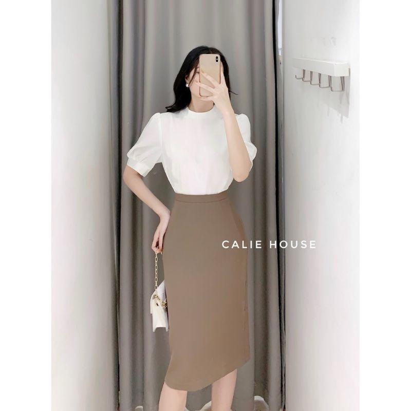 Chân Váy Bút Chì sẻ sau độ dài 65cm