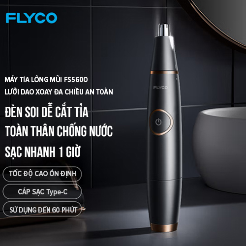 Máy Cắt Tỉa Lông Mũi FS5600VN Kháng Nước IPX7 Đầu Cạo 3D Sạc Nhanh 1 Giờ - Hàng chính hãng