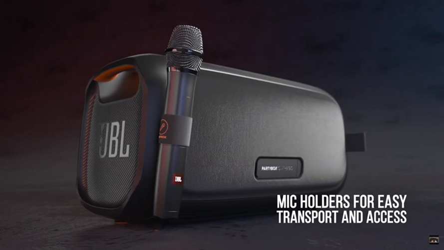 Loa Bluetooth JBL PartyBox On The Go 100W (Tặng kèm 2 Micro không dây) - Hàng Chính Hãng