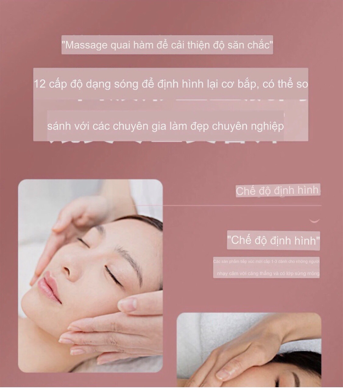 Dụng cụ massager mặt làm săn chắc mặt, giúp gương mặt thon gọn