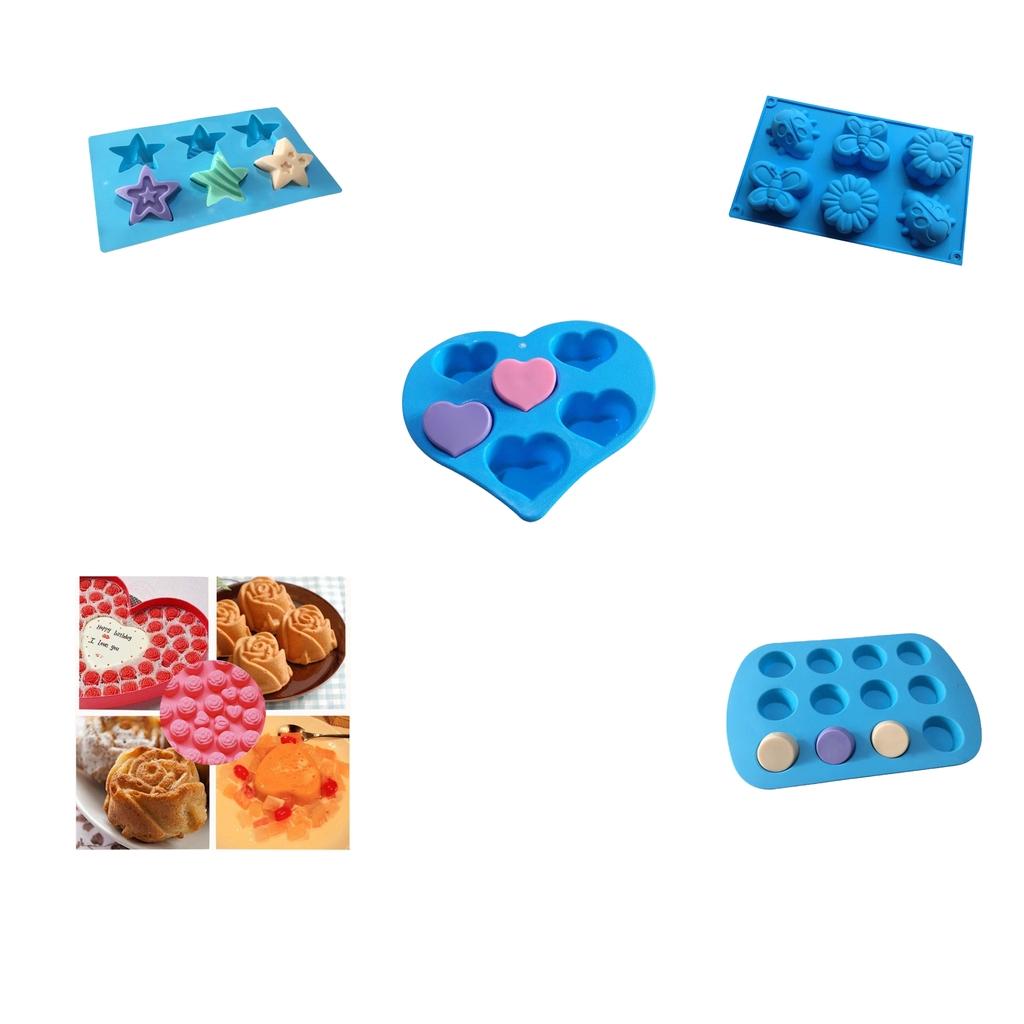 Cupcake Baking Pans Cake Molds Pans Mold Candy  Rose Heart