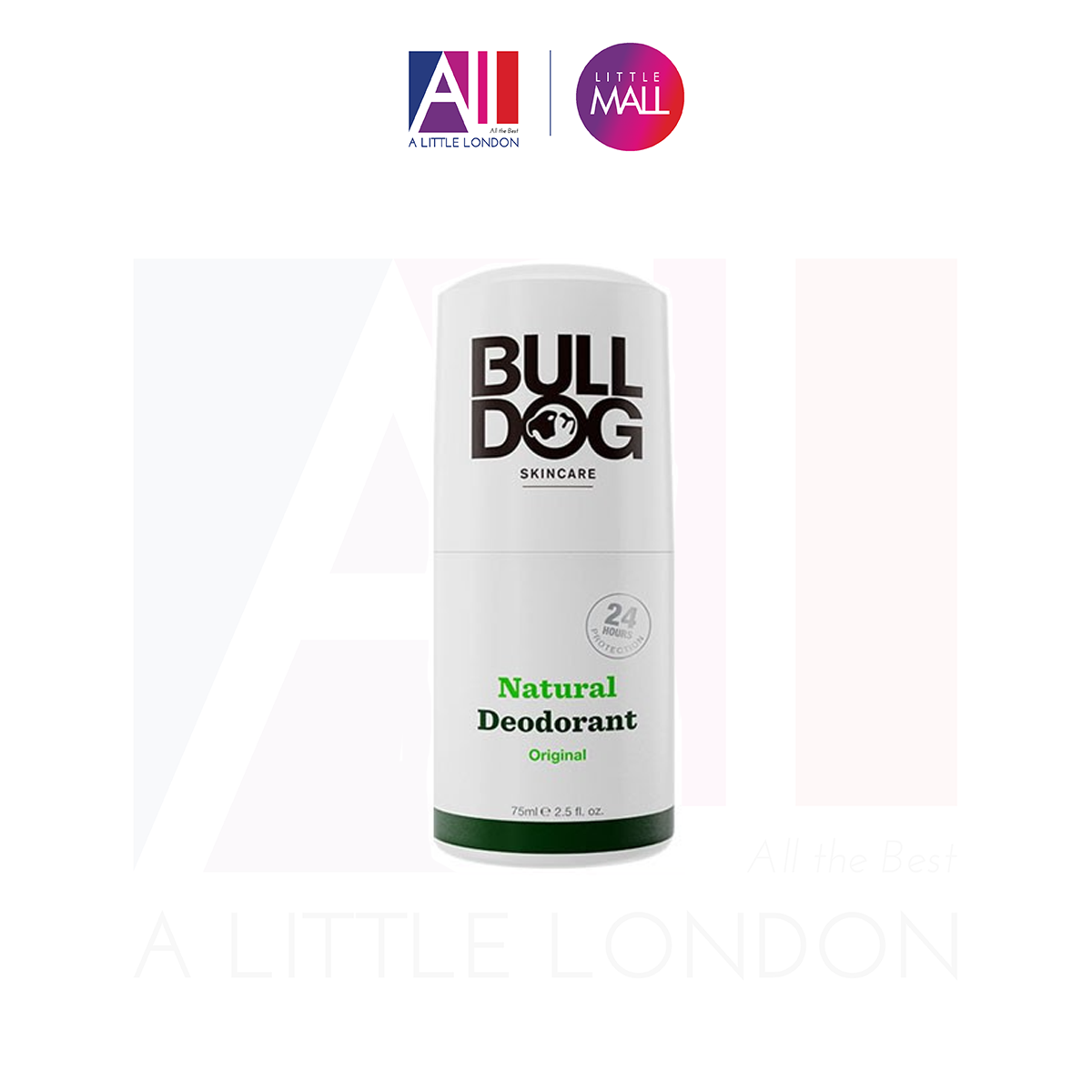 Lăn khử mùi dành cho nam Bulldog Natural Deodorant Original / Vetiver &amp; Black Pepper 75ml