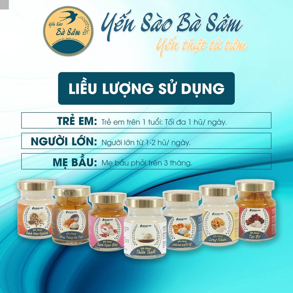 Yến sào Bà Sâm - Yến chưng Đông Trùng Hạ Thảo tốt cho sức khoẻ, bồi bổ dưỡng chất, 80ml/hũ chất lượng 100%