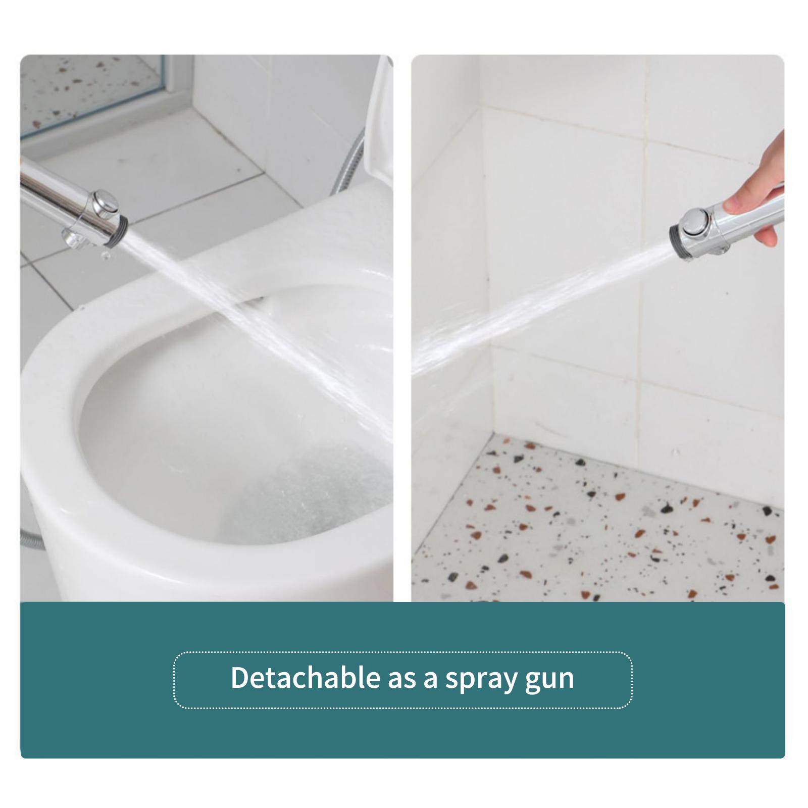 Water Saving High Pressure Showerhead G1/2 360 Degrees Rotating Bathroom Shower Head with Turbo Fan ON/Off Pause Switch