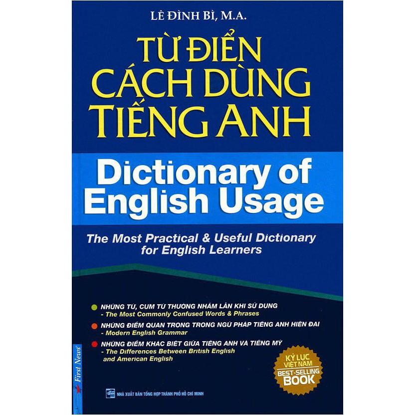 Sách - Từ Điển Cách Dùng Tiếng Anh - First News