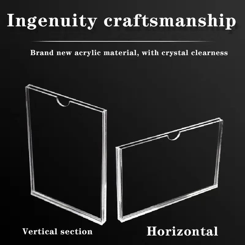 Acrylic Kệ checklist mica kích thước A4 A5 A6 B5 B6, khe rộng 5mm . - A6 10x15cm