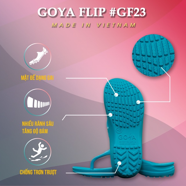 [HOT] Dép Thể thao chạy bộ Goya Flip GF23 - Màu Xanh