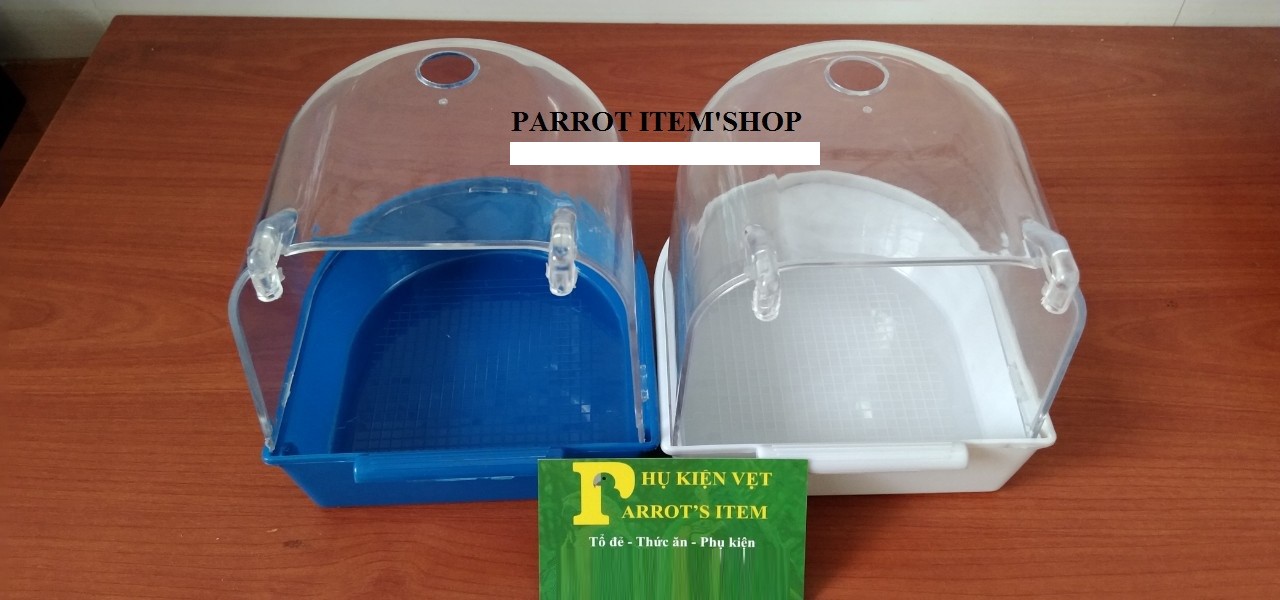 1 lồng tắm nhỏ (12x12) dành cho các dòng chim, vẹt (màu ngẫu nhiên)