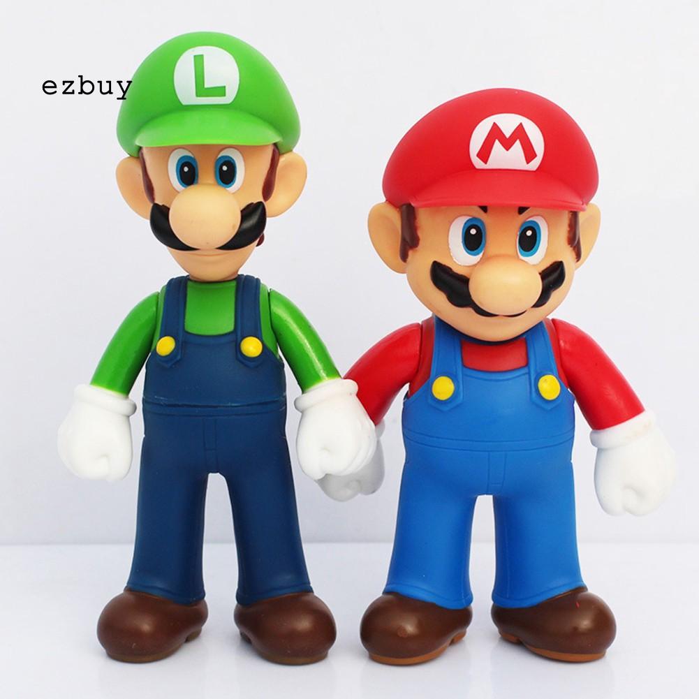 【EY】12cm Cute Super Mario Brothers PVC Action Figures Toy Table Decor Collectible