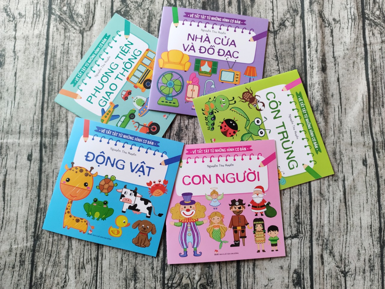 Combo 5 cuốn Vẽ Tất Tật Từ Những Hình Cơ Bản