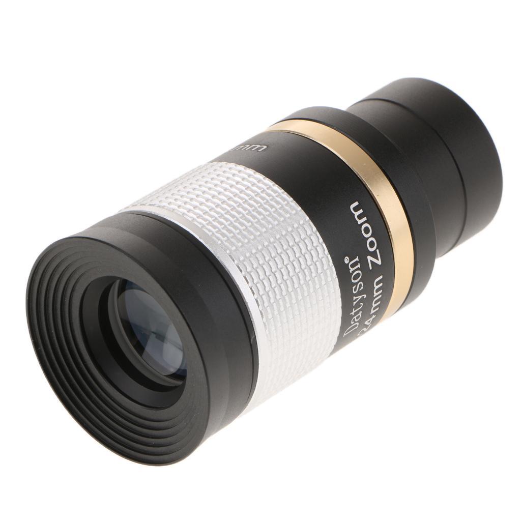 Metal 1.25” 8-24mm Eyepiece+4x Lens Filter Set for Astronomy Telescope