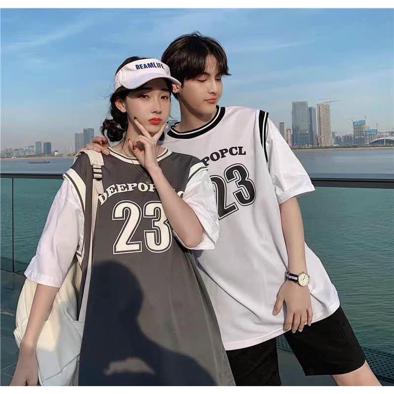 Áo Phông Tay Lỡ Số 23 Unisex Cho Cả Nam Và Nữ; Áo Thun Tay Lỡ Unisex Cả Nam Và Nữ Vải Cotton Đẹp