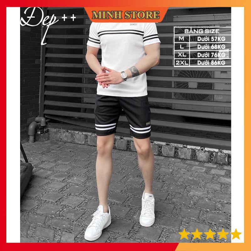Bộ Thể Thao Nam Viền Chất Tổ Ong Cao Cấp, Bộ Cộc Nam Cotton Mặc Nhà Siêu Đẹp BO10 - MINHSTORE 66