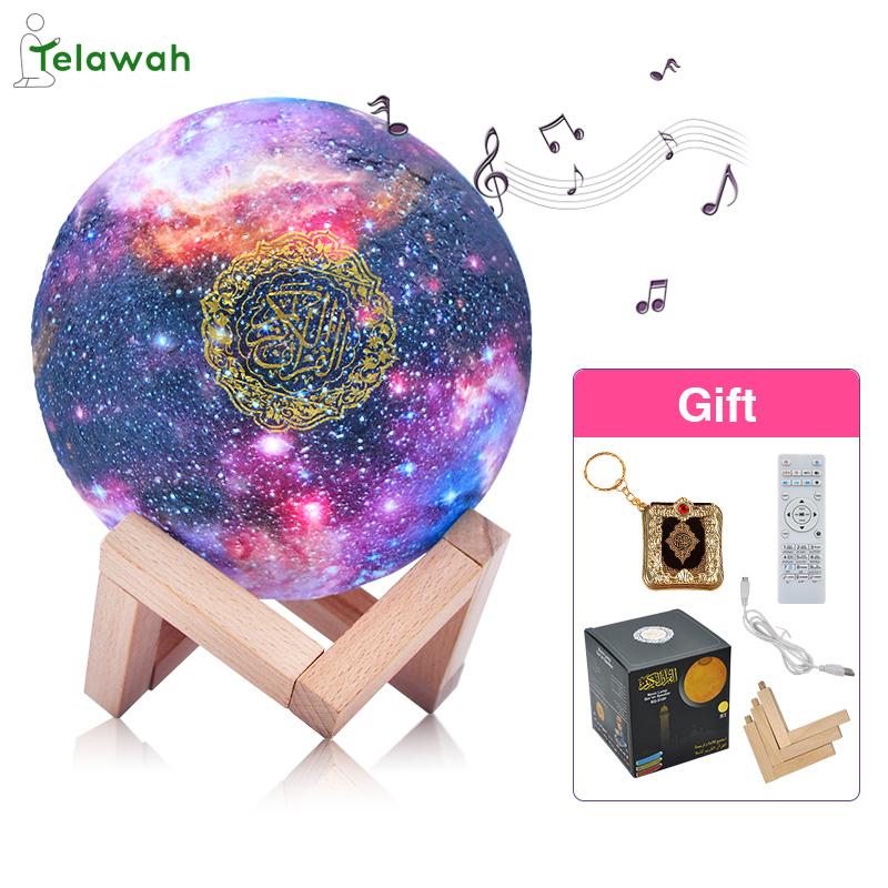 Telawah 16 Màu Loa Kinh Qur'an Ứng dụng Điều khiển Hồi giáo Đèn ngủ Bluetooth không dây 18 Người đọc 15 Ngôn ngữ Loa Koran Hồi giáo Màu sắc: SQ-510 Trắng