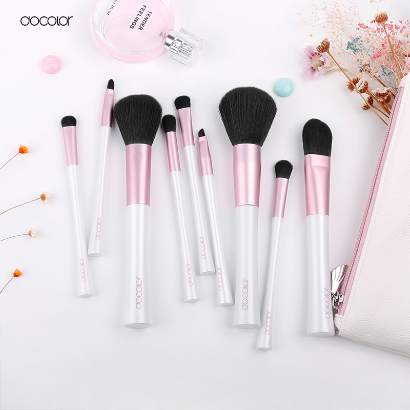 Bộ Cọ Trang Điểm Docolor 10 Pieces Mermaid Makeup Brush Set