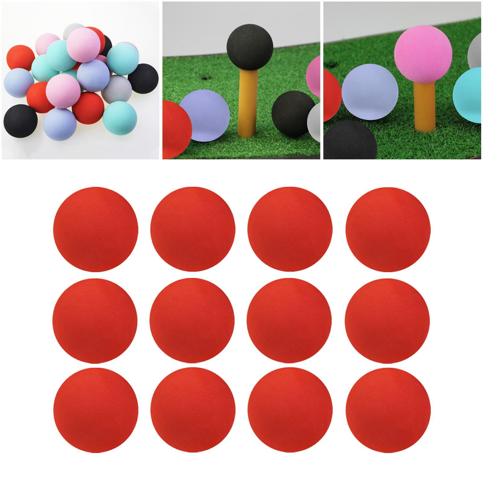 12x EVA Foam Golf Swing Exercises Practice Training Balls Red