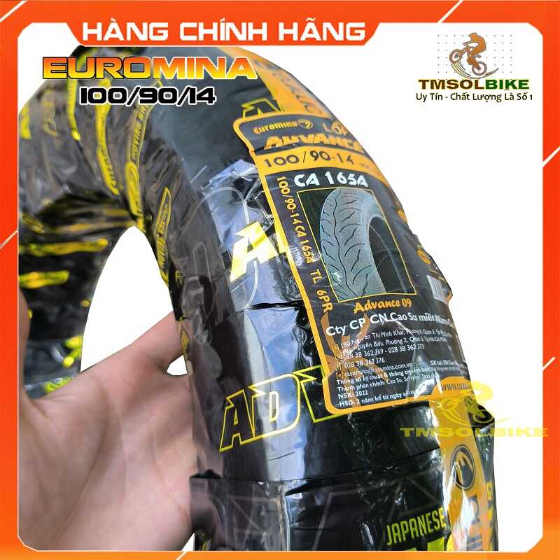 Hình ảnh Vỏ Lốp Tay Ga 100/90/14 Advance EUROMINA Tiêu chuẩn Nhật Bản (Vision, Air Blade, Click, Vario)