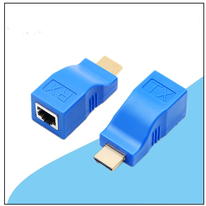 Bộ kéo dài HDMI Extender 30m qua cáp mạng Cat5E,6 chuẩn RJ45 AZONE