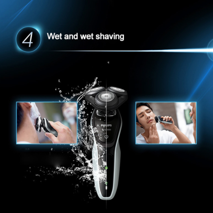 Máy cạo râu khô và ướt nhãn hiệu Philips S5080/03 linh hoạt theo 5 hướng - HÀNG NHẬP KHẨU