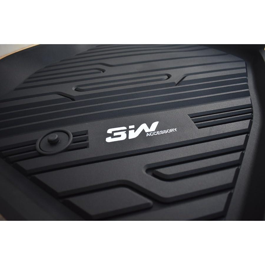 Thảm lót sàn xe ô tô Ford Explorer 2020 - đến nay Nhãn hiệu Macsim 3W chất liệu nhựa TPE đúc khuôn cao cấp - màu đen