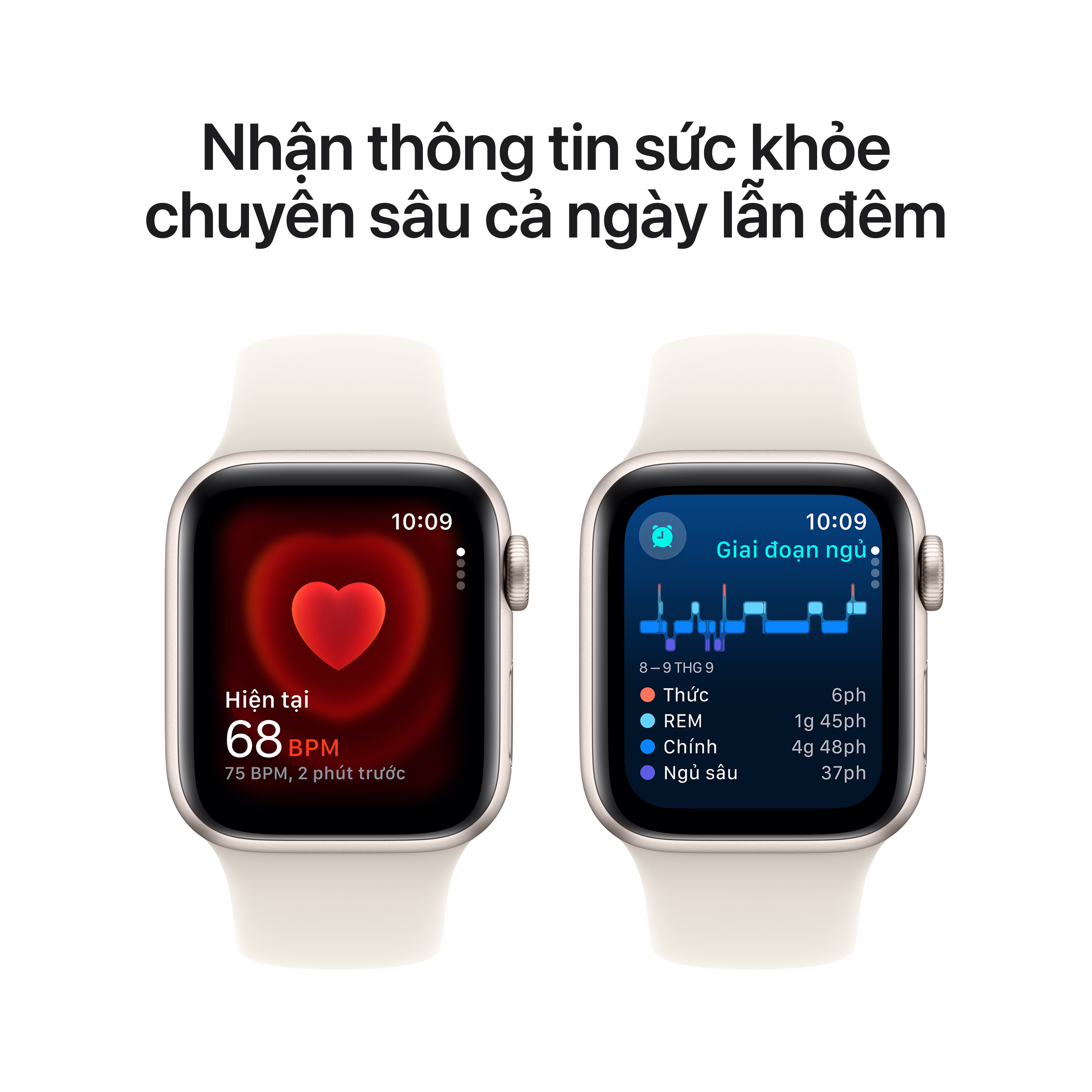 Apple Watch SE 2024 GPS (Viền nhôm, dây cao su)