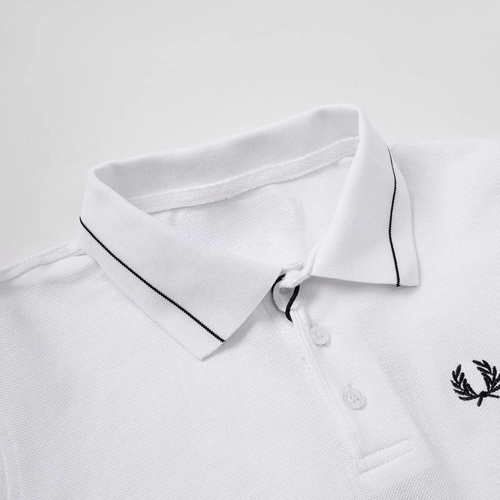 Áo polo nam Leo Vatino thêu logo phối cổ dệt viền chất Cotton cá sấu bộ 2 màu co giãn chuẩn form tay ngắn mẫu 2
