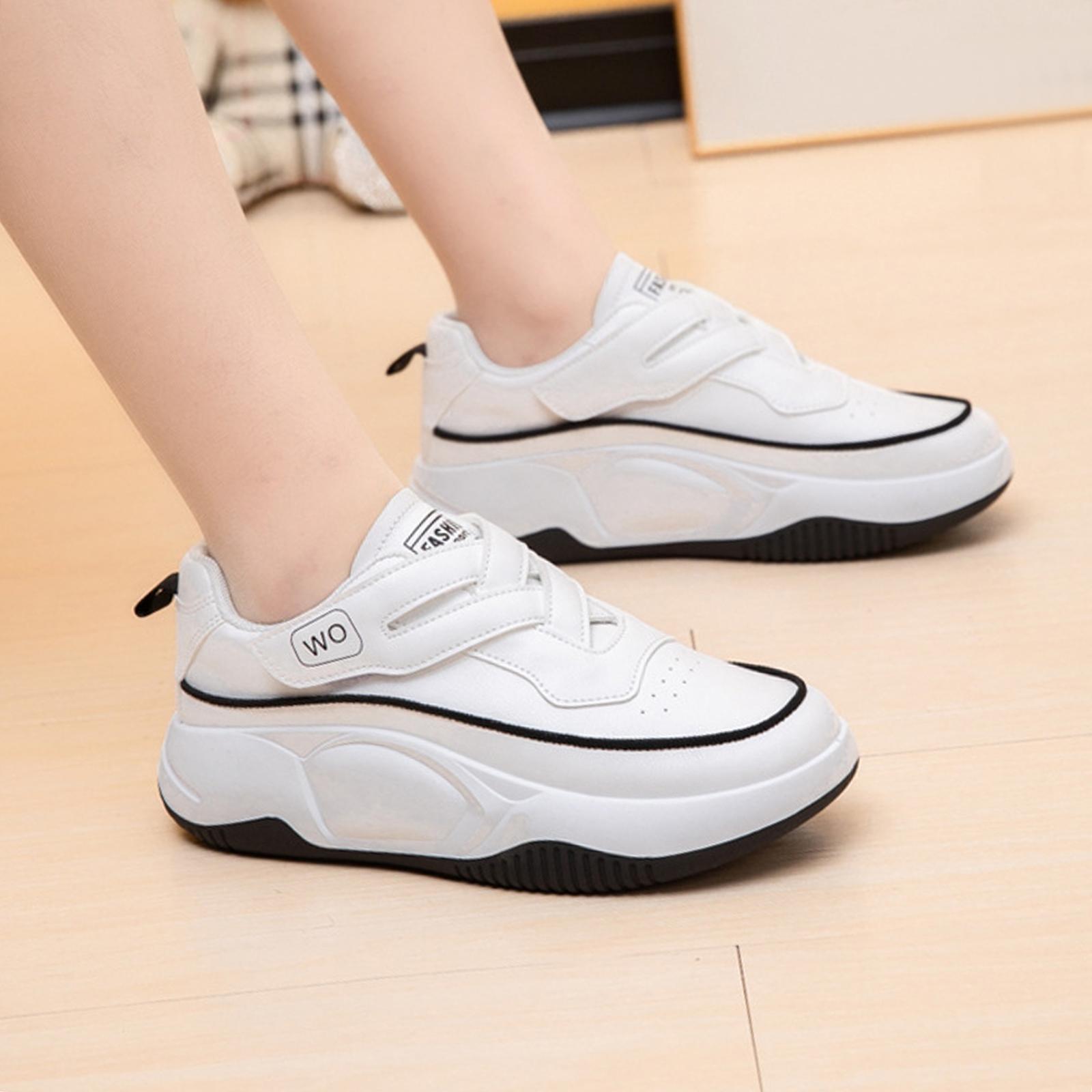Women's Shoes Sport Sneakers Anti Slip Trendy PU Leather Soft Leisure Sneakers Trainers Shoes for Work Camping Birthday Gift Fishing Workout