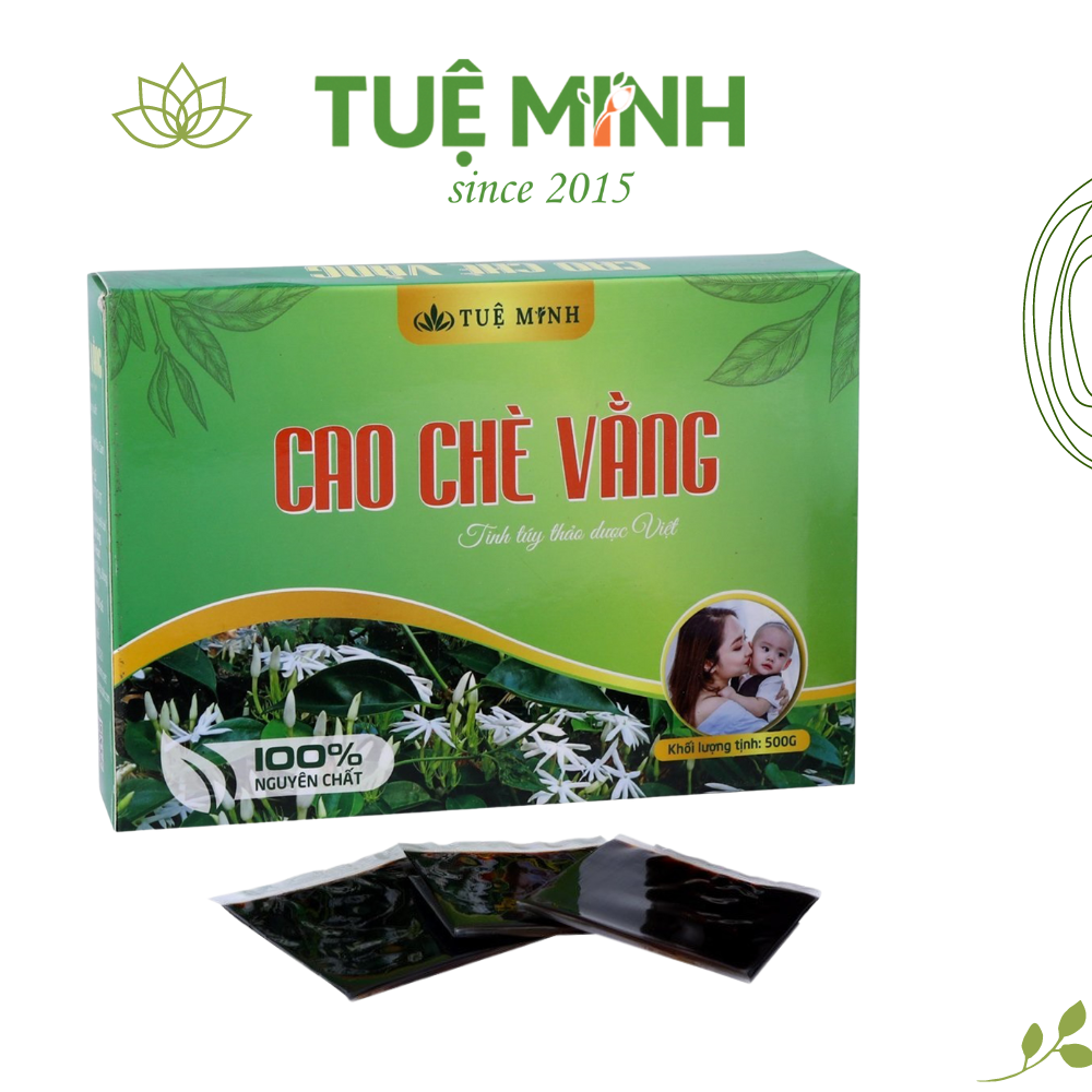 Cao chè vằng lợi sữa thương hiệu Tuệ Minh, hộp 500 gram 20 miếng